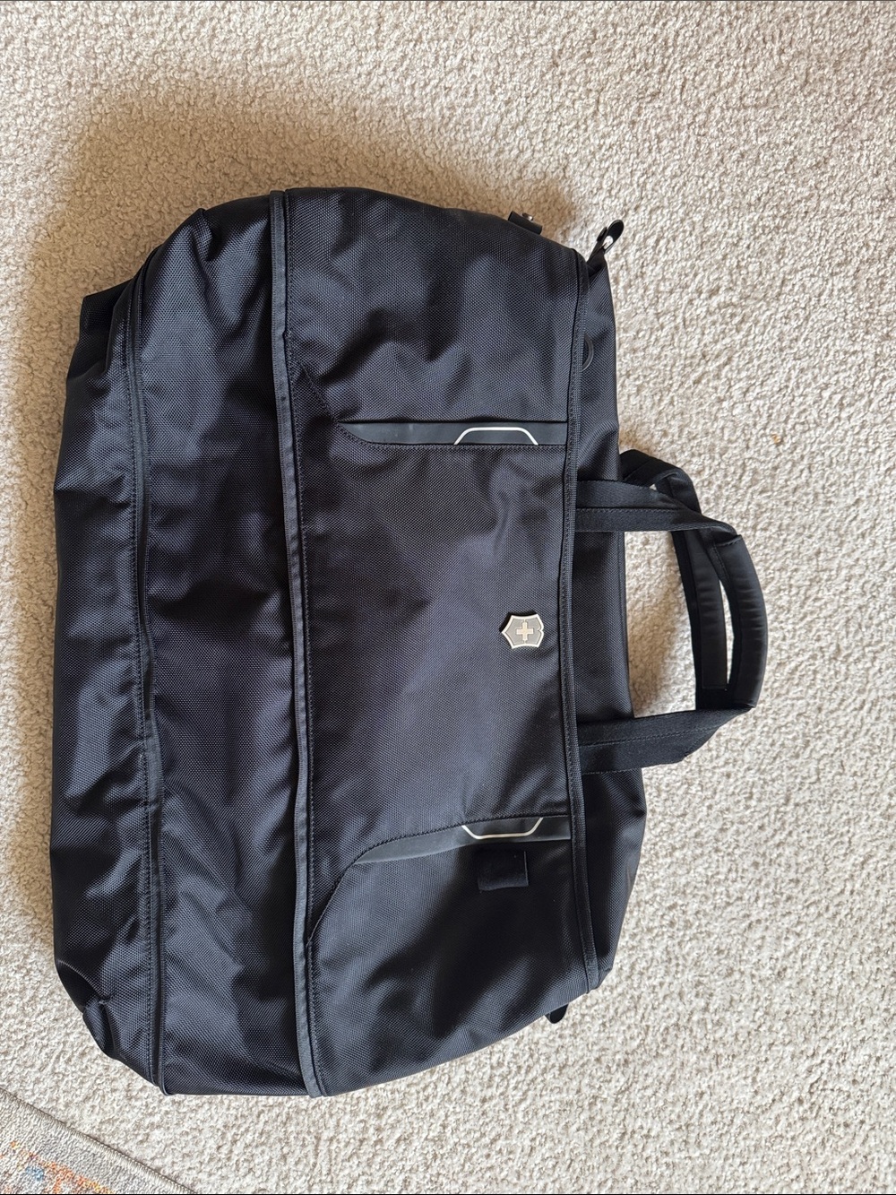 Victorinox Black Nylon Top duffle bag